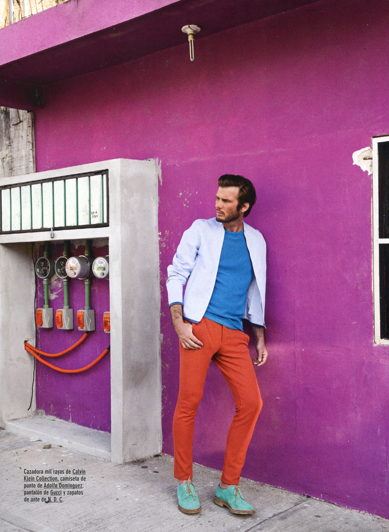 Nico Malleville Dons Bright Colors for GQ Spain nico malleville photos 005 Nico Malleville Dons Bright Colors for GQ Spain