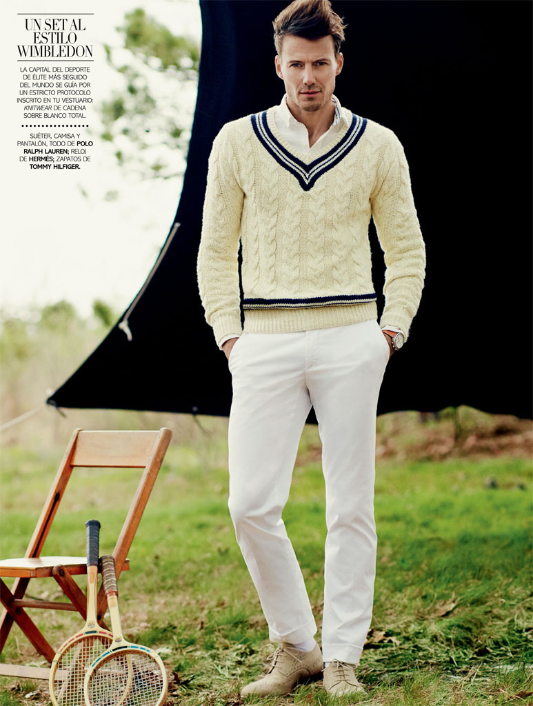 Alex Lundqvist is Posh & Sporty for Vogue Hombre image Alex Lundqvist Model 002 