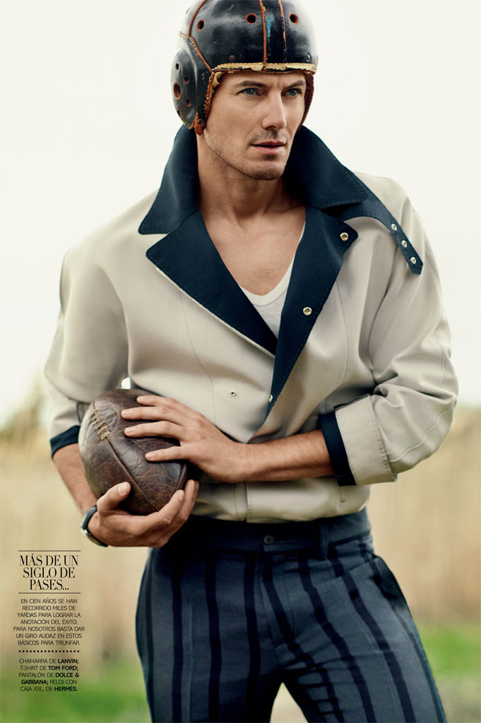 Alex Lundqvist is Posh & Sporty for Vogue Hombre image Alex Lundqvist Model 003 