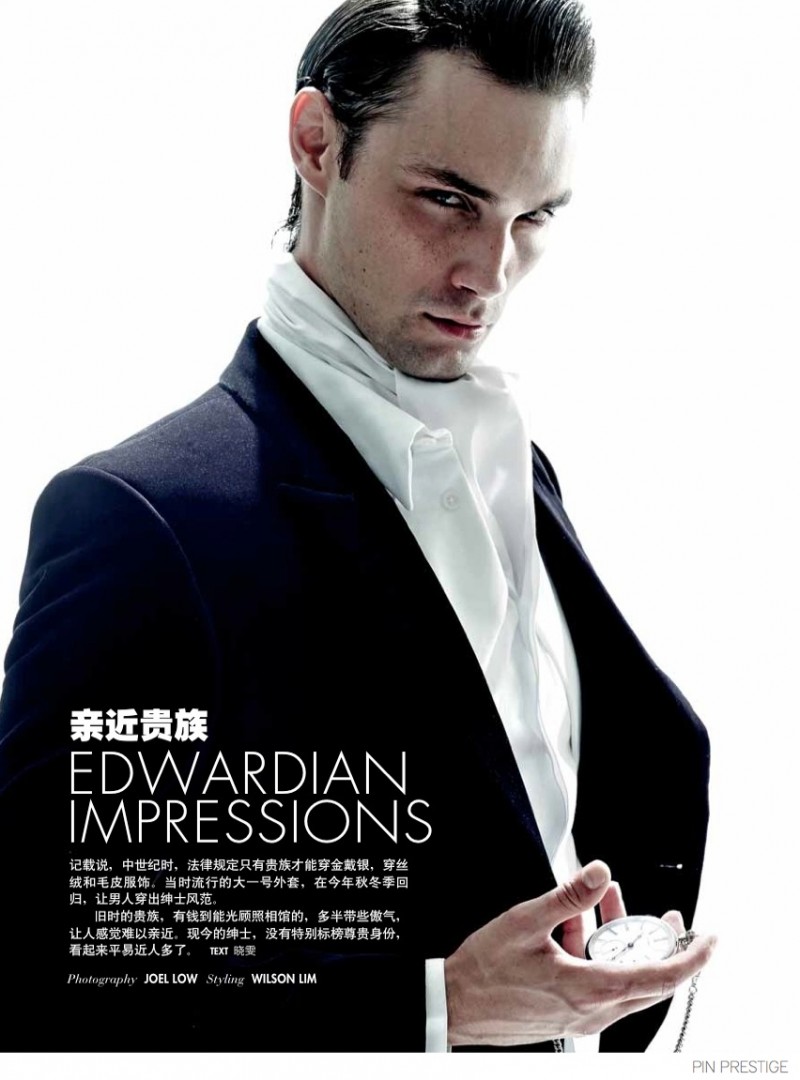 Edwardian Impressions: PIN Prestige Embraces Dandy Fashion Styles for August 2014 Issue image Dandy Fashion Fall Styles 001 800x1080 