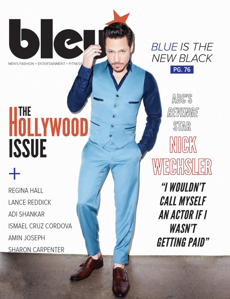 Revenge Star Nick Wechsler Covers Bleu Magazine, Talks Style + Kanye image Nick Wechsler Bleu Magazine Photos 001 800x1038 