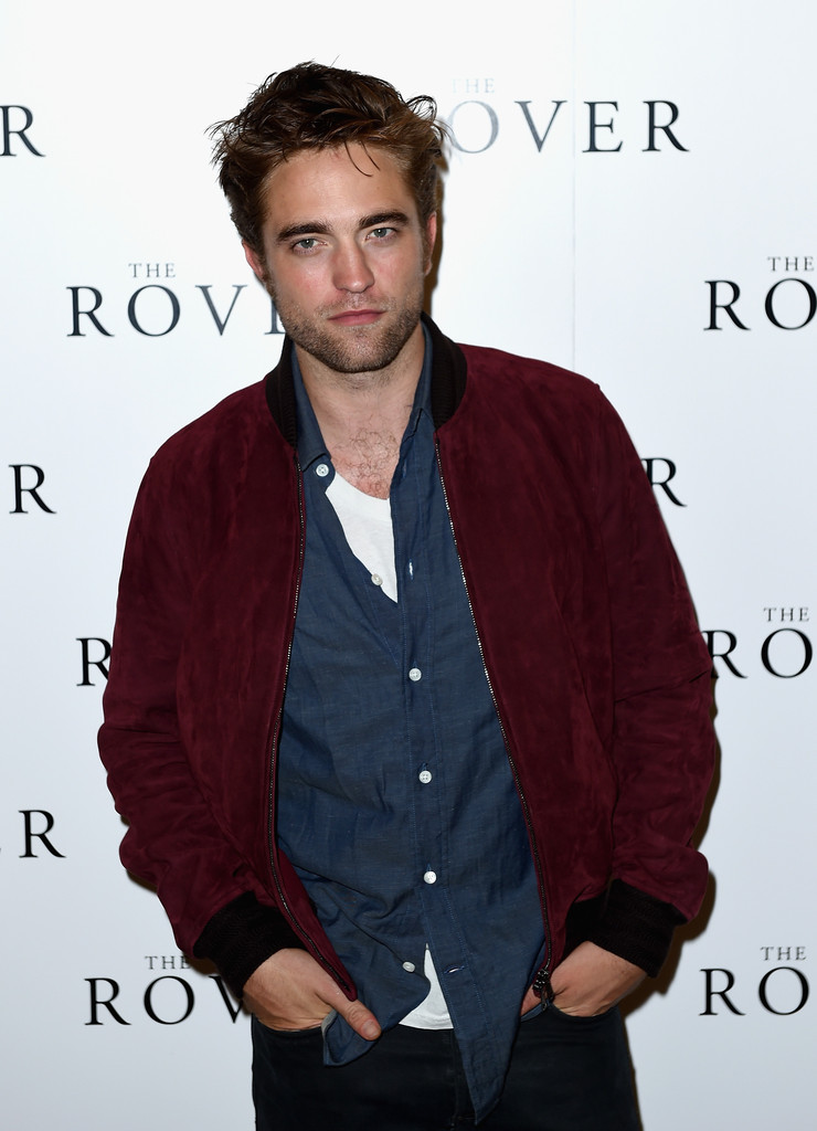 Robert Pattinson Attends The Rover Screening in Gucci Suede Bomber Jacket image Robert Pattinson The Rover Screening London 2014 001 