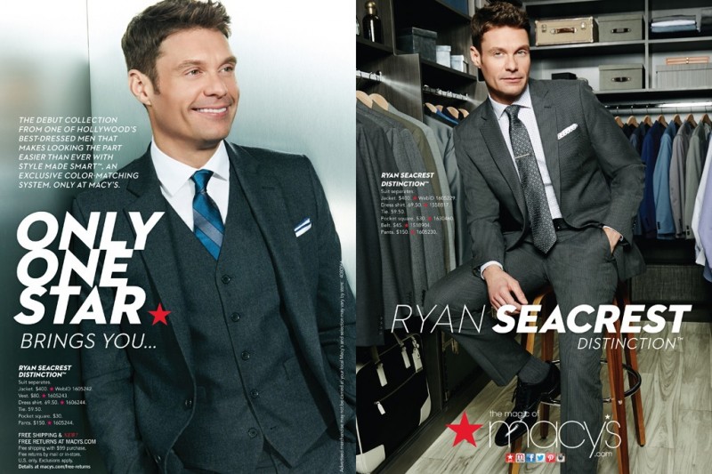 Ryan Seacrest Collaborates with Macys for Distinction Suiting Line image Ryan Seacrest Macys 800x533 