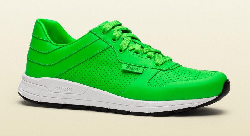 Gucci Launches Neon Sneakers for Fall 2014 image gucci neon001 e1409154882938 800x437 