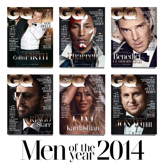 Benedict Cumberbatch, Colin Firth + More Cover British GQ October 2014 Men of the Year Issue image British GQ October 2014 Issue 