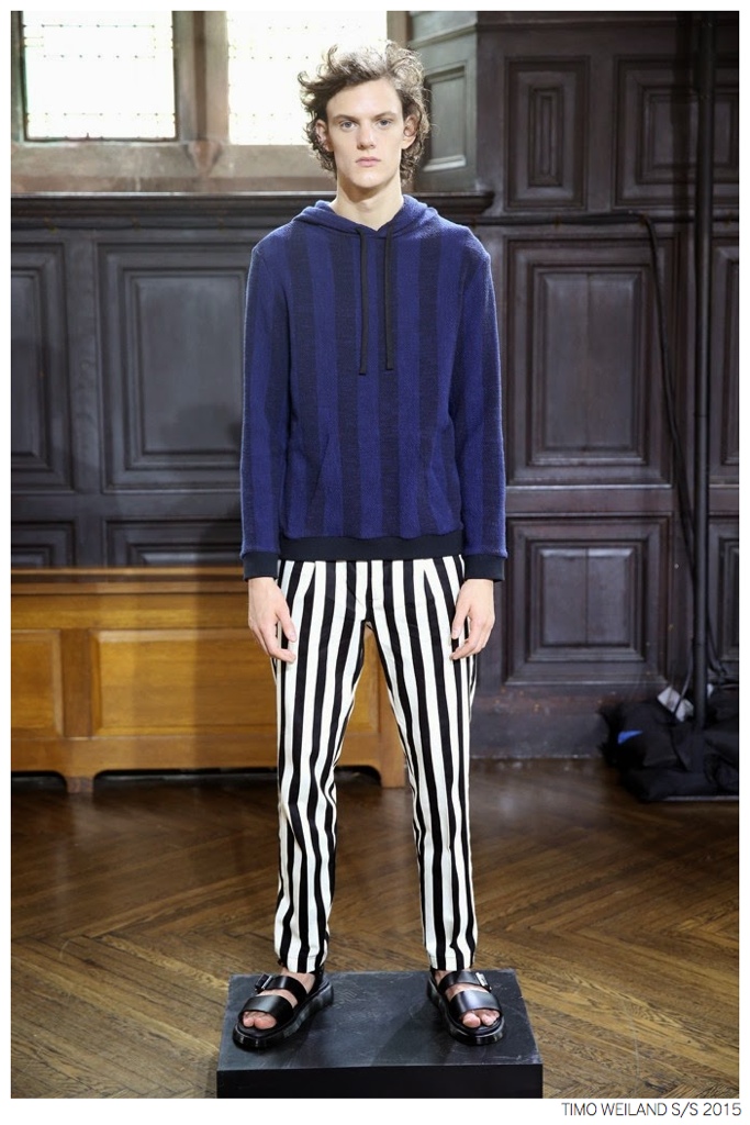 Timo Weiland Presents Shades of Blue + Stripes for Spring/Summer 2015 Collection image Timo Weiland Spring Summer 2015 Collection 003 