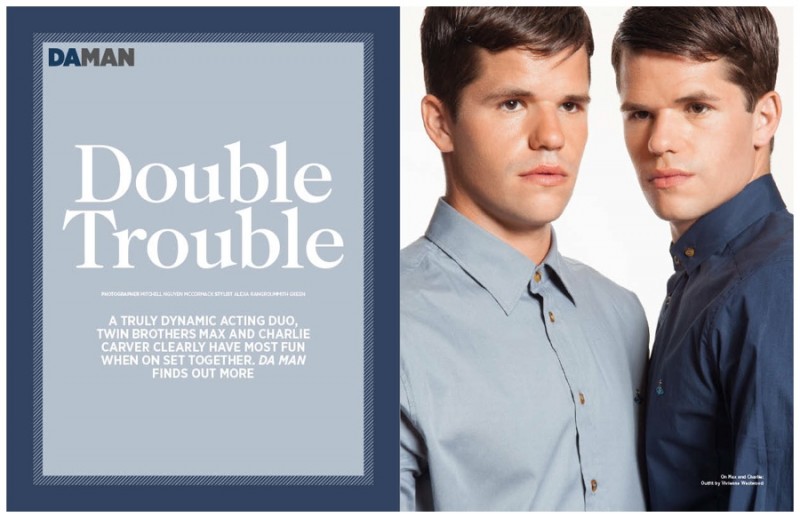 Charlie & Max Carver Star in Double Trouble Photo Shoot for Da Man October/November 2014 Issue image Charlie Max Carver Da Man Photo Shoot 007 800x518 