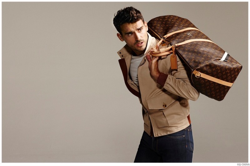 Arthur Kulkov Models Louis Vuitton Men for GQ China Editorial