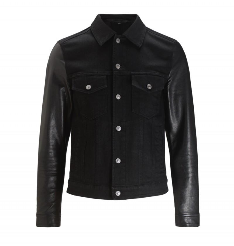 Collection Denim Leather Jacket Pictures Gift And Fashion David Beckham Spotted In Belstaff Leather Denim Jacket