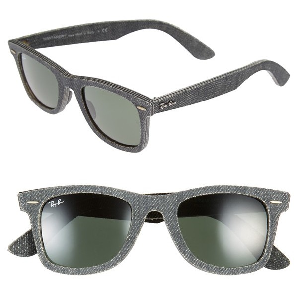 ray ban suede sunglasses
