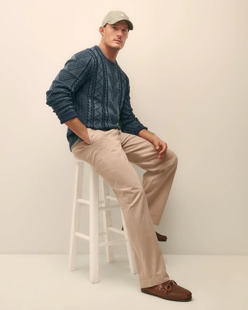 A heritage knit, the Gansey channels seafaring roots through modern Americana.