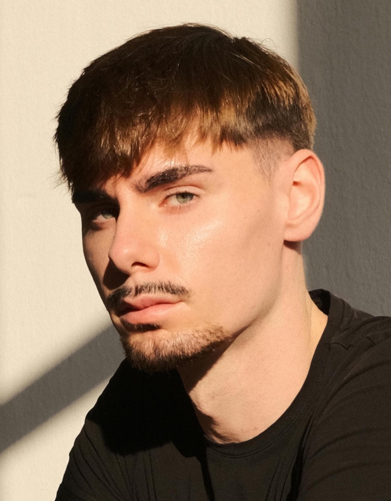 modern low fade French crop