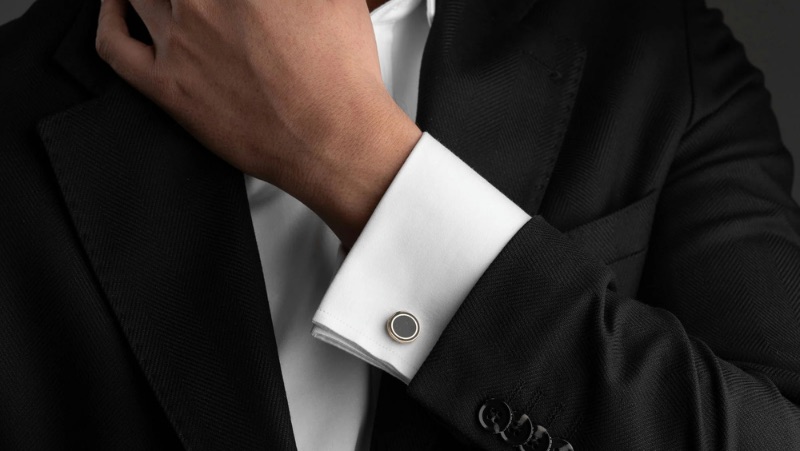 grey cufflink