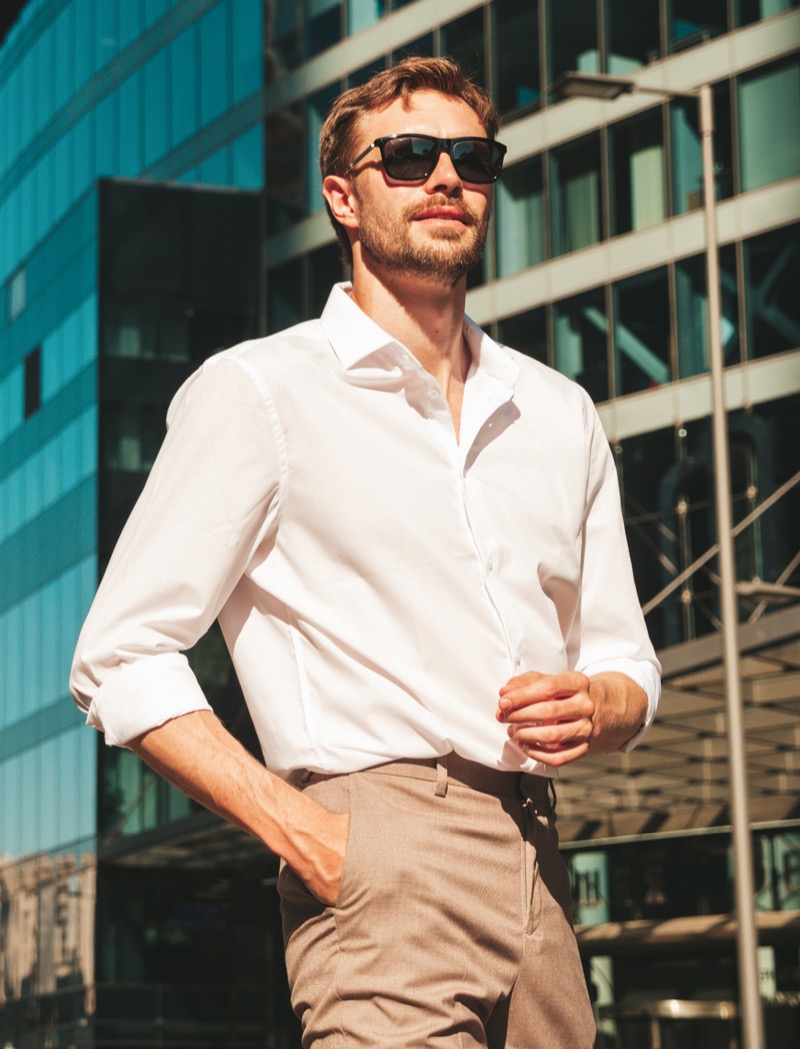 Hand in Pocket Stance Male Model Pose