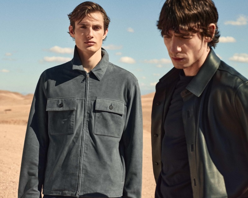 Massimo Dutti Grey Suede Jacket