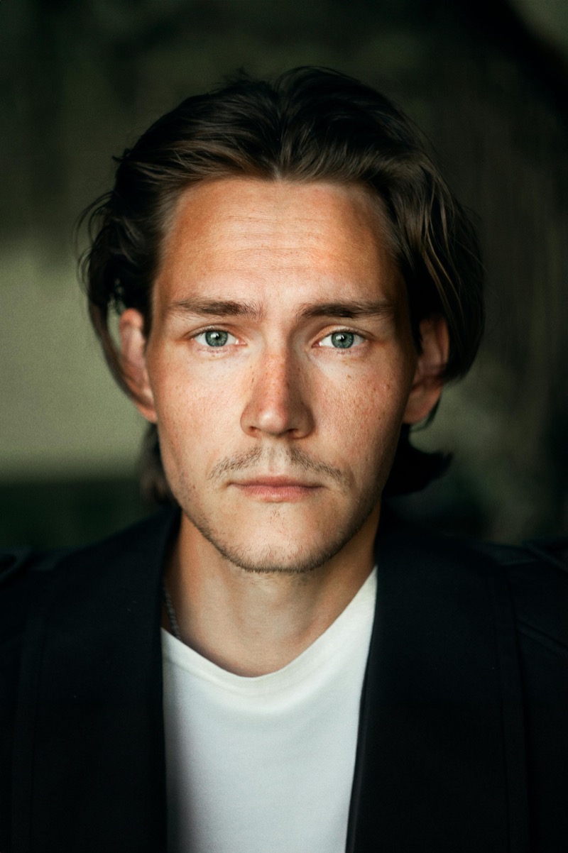 male model headshot soft blur