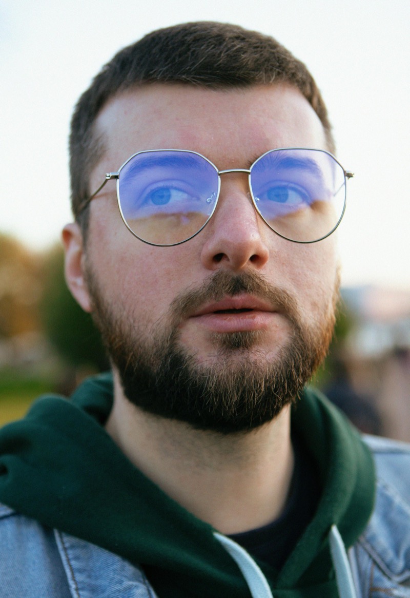 Geometrical glasses men