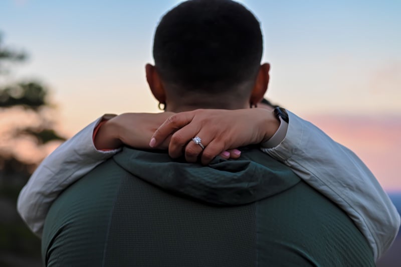 Embrace engagement ring