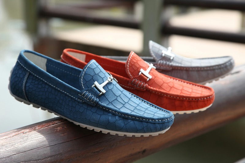 Embossed loafers