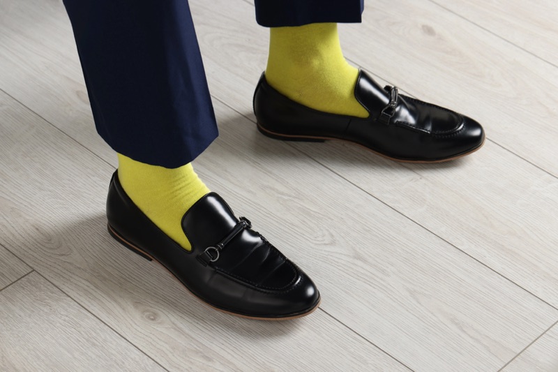 Loafers green socks