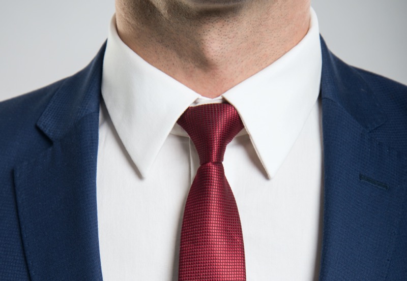 closed collar men