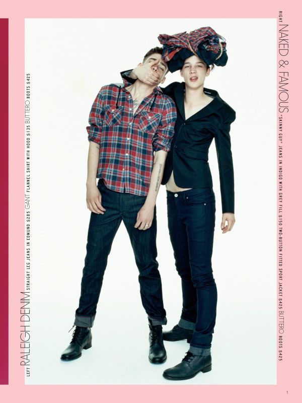 Models Cole Mohr and Ash Stymest for Barneys COOP (2009)