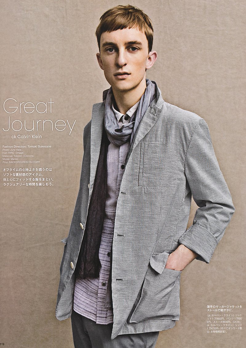 Great Journey with CK Calvin Klein | Marko Brozic by Junji Hata for Popeye