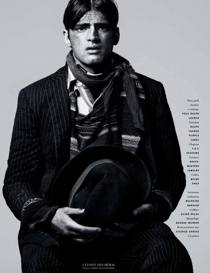 L'étoffe Des Héros | Sean O'Pry by David Sims for Vogue Hommes ...