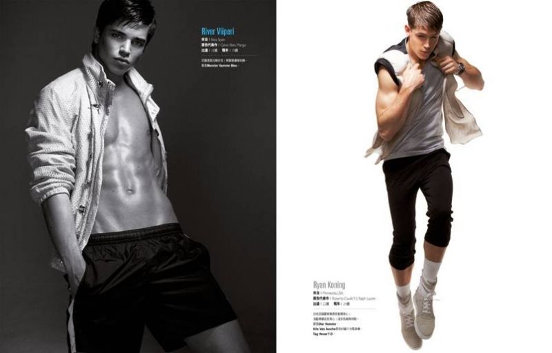 River Viiperi and Ryan Koning take to the studio for GQ Taiwan.