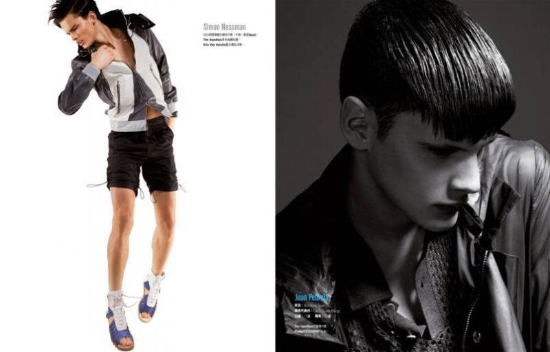 Simon Nessman and Joan Pedrola grace the pages of GQ Taiwan.