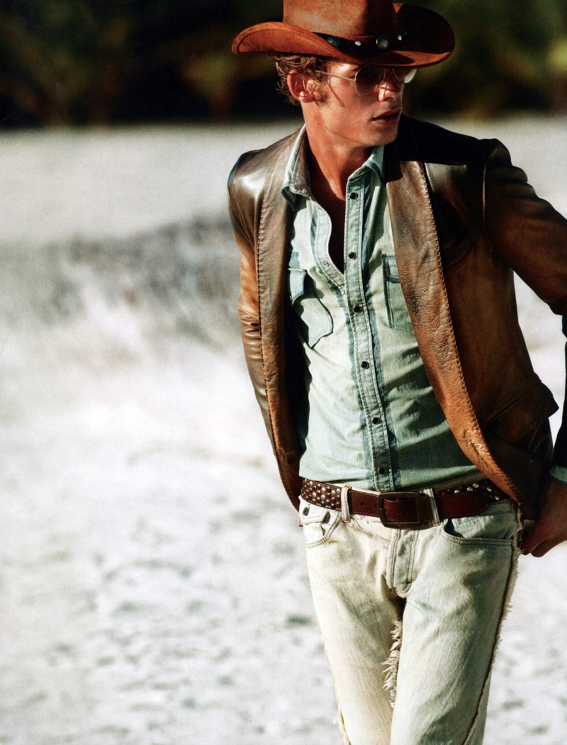 Jacey Elthalion by Max Vadukul in High Noon for GQ UK May 2010