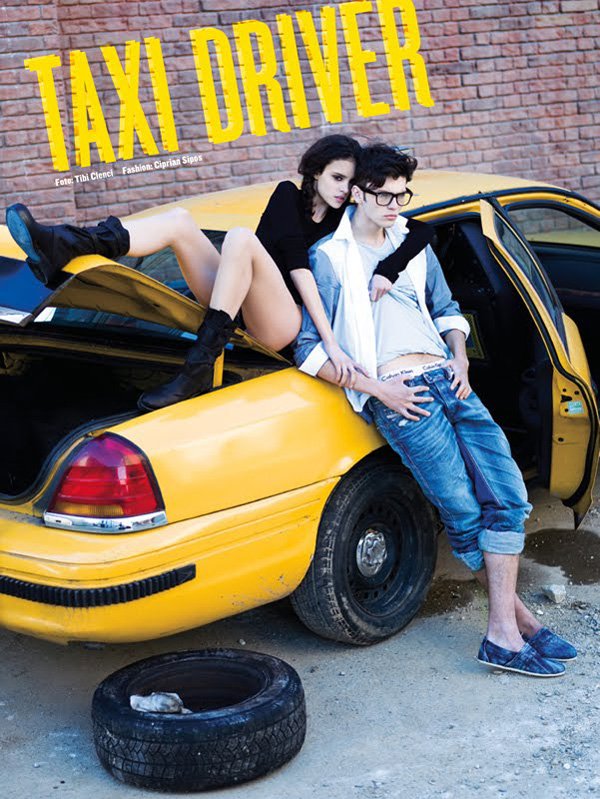 Silviu Tolu by Tibi Clenci in Taxi Driver for FHM May 2010