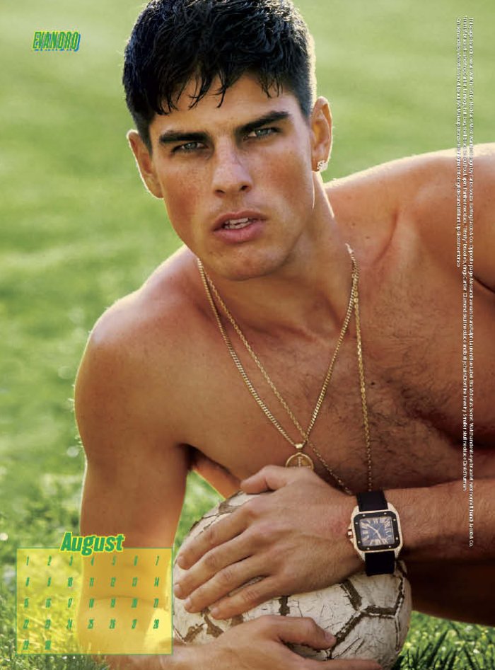 Evandro Soldati, Simon Nessman, Jacques Naude & Martin Landgreve by Sebastian Faena in Footballers’ Wives for V Magazine #66