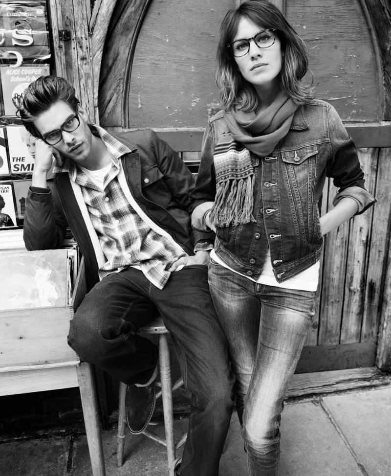 Jon Kortajarena, Gaspard Menier & Alexa Chung for Pepe Jeans Fall 2010 Campaign