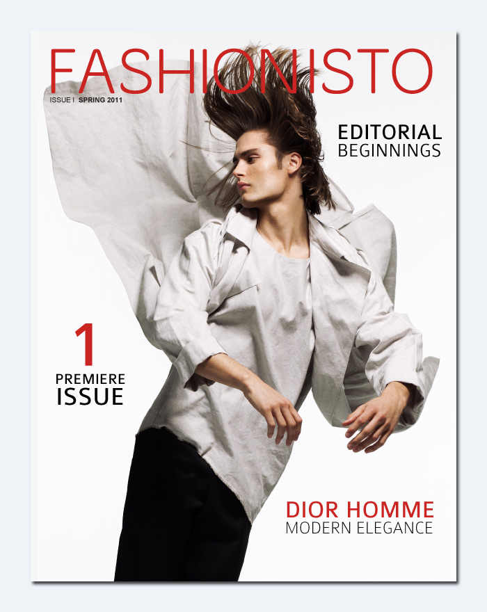 Fashionisto Debut Cover | Jacques Naude in Dior Homme by Richard Pier Petit