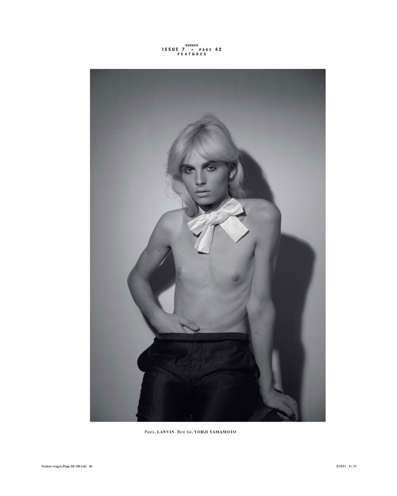 Andrej Pejic by Collier Schorr for Dossier