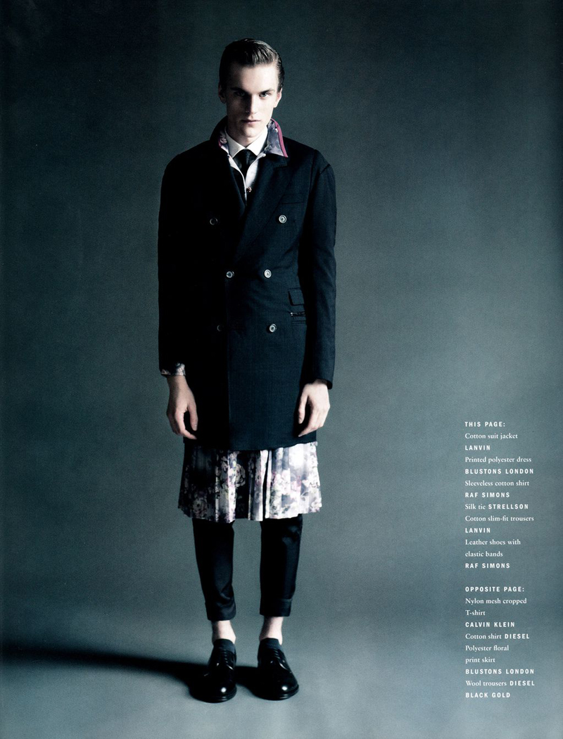 Adrian Bosch, Anthon Wellsjö, Danny Arter & Nicolas Ripoll by Paolo Roversi for Vogue Hommes International Spring 2011