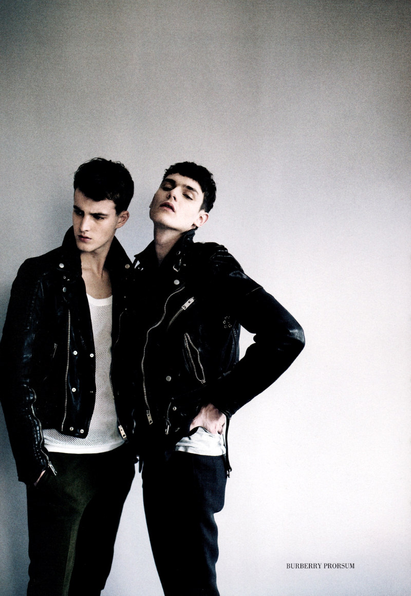 James Smith and Douglas Neitzke bring attitude to Burberry Prorsum with a photo captured by Neil Kirk for Glass magazine.