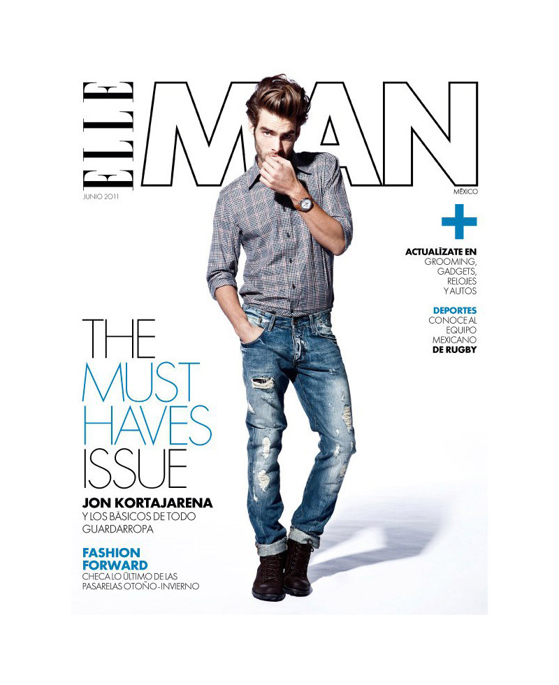 Jon Kortajarena by Santiago Ruisenor for Elle Man Mexico
