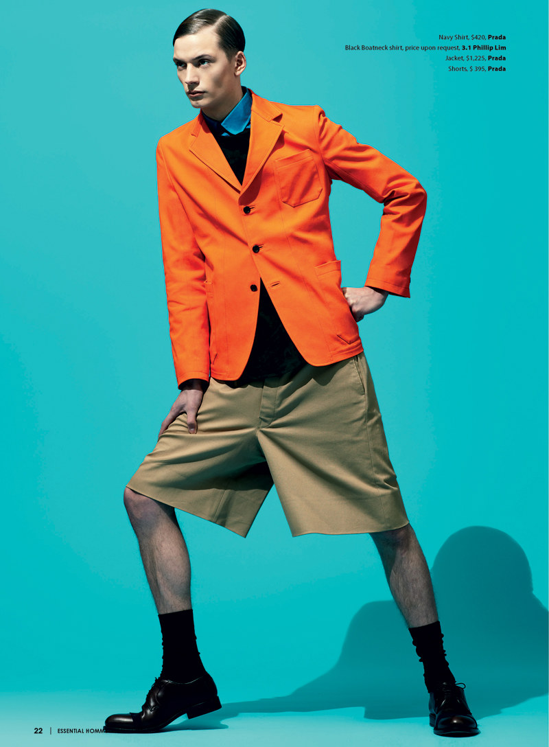 Linus Gustin by Jason Kim for Essential Homme May/June 2011