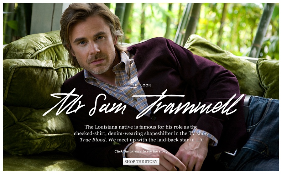 Sam Trammell Relaxes with Mr Porter for Photo Shoot