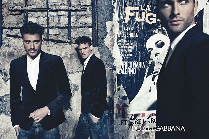 Dolce & Gabbana Fall 2011 Campaign Preview | Adam Senn, Arthur Kulkov, Daisuke Ueda, Guy Robinson, Nils Butler, Noah Mills & Paolo Anchisi by Steven Klein