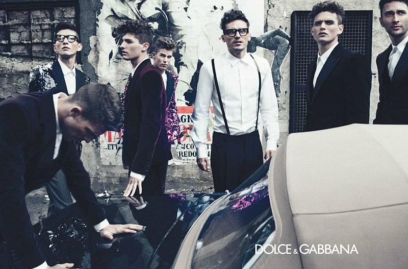 Dolce & Gabbana Fall 2011 Campaign | Adam Senn, Arthur Kulkov, Daisuke Ueda, Guy Robinson, Nils Butler, Noah Mills & Paolo Anchisi by Steven Klein