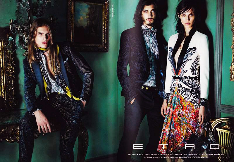 Andres Risso & Bruce Machado by Mario Testino for Etro Fall 2011 Campaign