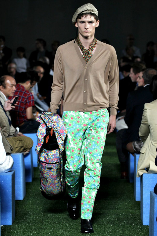 Alexander Beck hits the runway for Prada's spring/summer 2012 collection