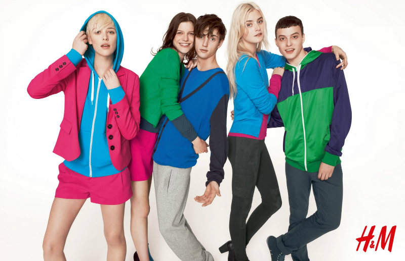 Alex Dunstan & Felix Radford by Richard Bush for H&M Colour Blocks Campaign