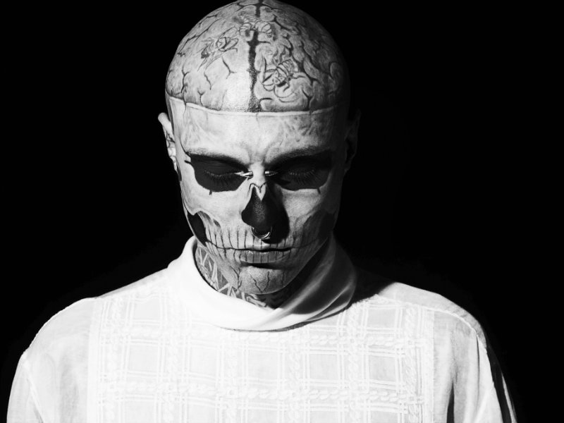 Rick Genest by Aline & Jacqueline Tappia for GQ Italia