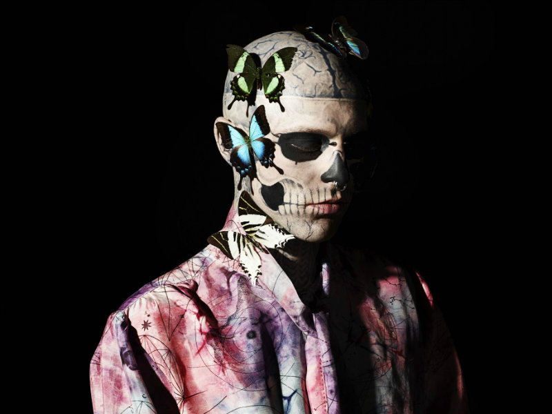 Rick Genest by Aline & Jacqueline Tappia for GQ Italia