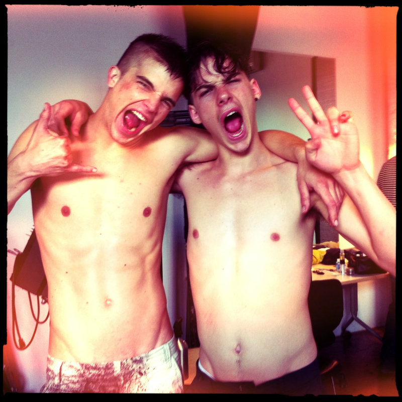 Behind the Scenes | River Viiperi & Mateus Lages by Chiun-Kai Shih for August Magazine