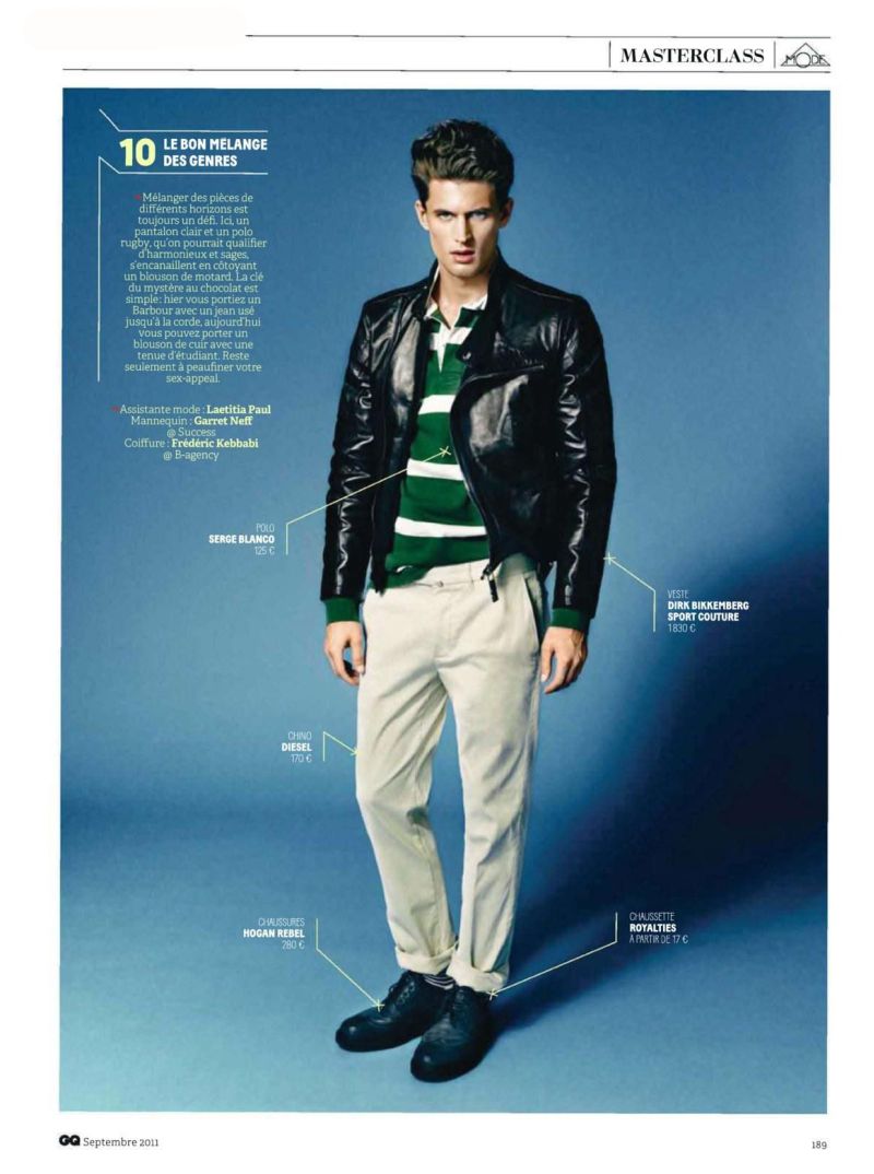 Garrett Neff by Sergi Pons for GQ France September 2011